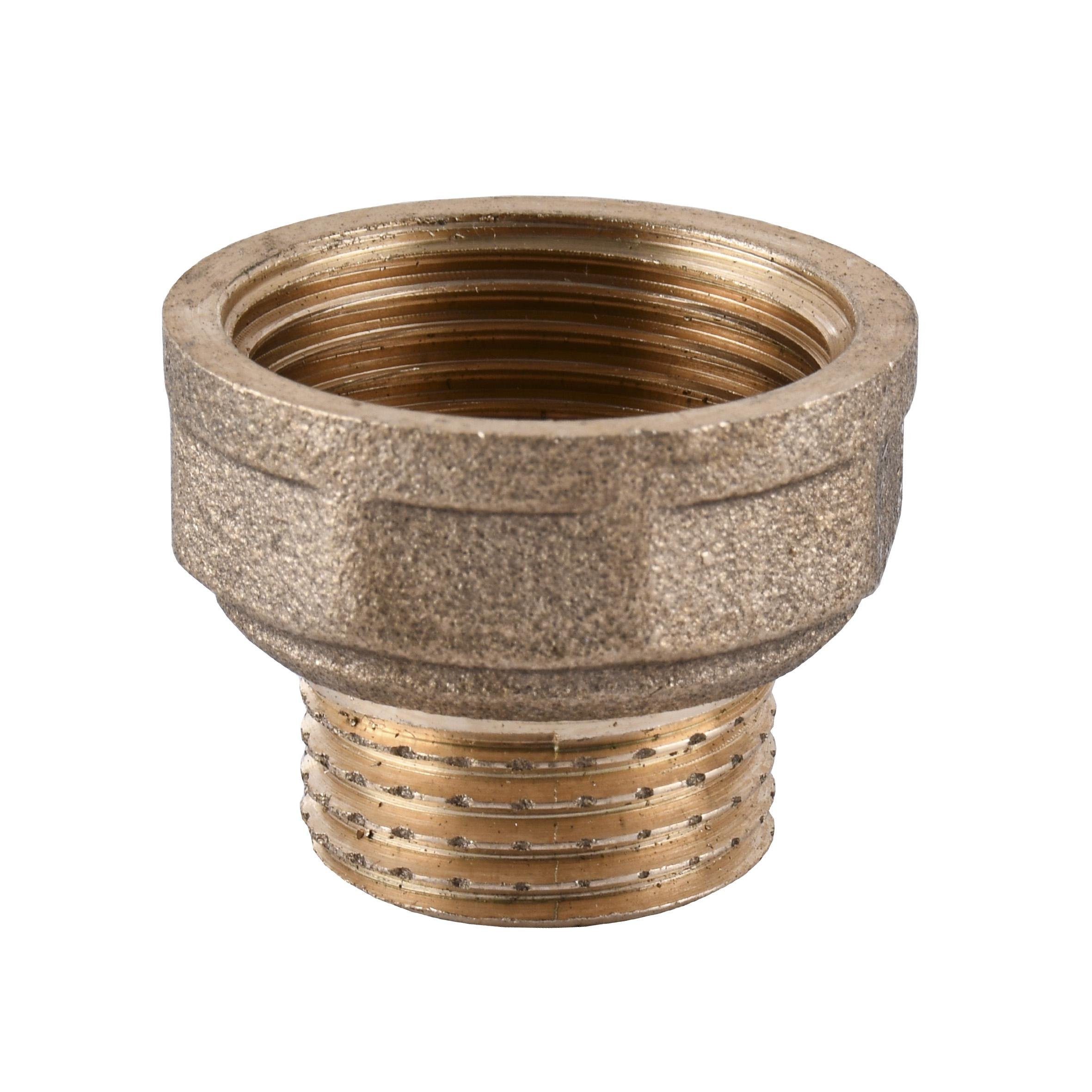Переходник латунь 3/4″ внутренняя х 1/2″ наружная А0603А (000010499) - фото 1 Переходник латунь 3/4″ внутренняя х 1/2″ наружная А0603А (000010499) - фото 1