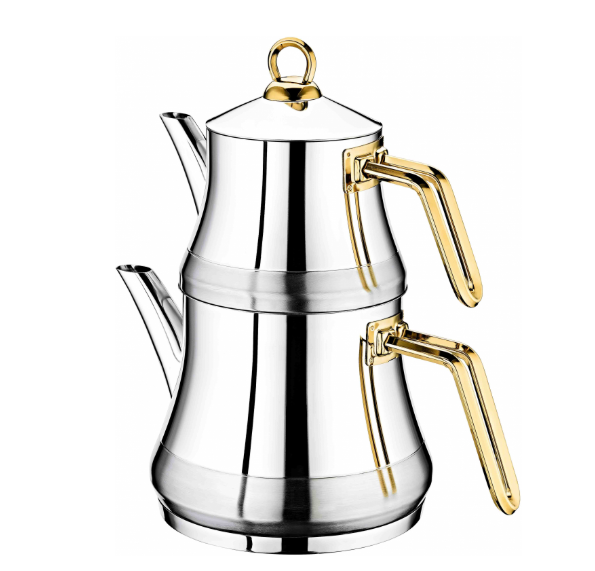 Чайник двухъярусный OMS 8075-M 0,75/1,75 л Золото