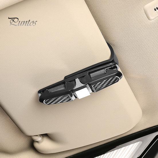 Клипса-держатель для очков в машину двойная Черный (2727633741) - фото 3