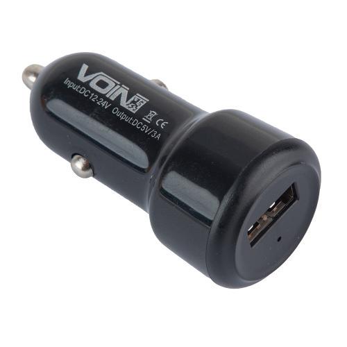 Зарядное устройство для автомобильного Voin C-36209 1 USB 12/24V/5V 3A (C-36209)