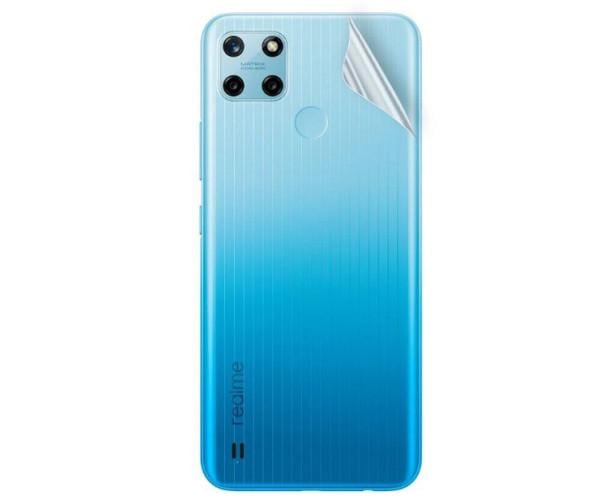 Противоударная гидрогелевая пленка Hydrogel Film для Realme C25Y на заднюю панель, Transparent