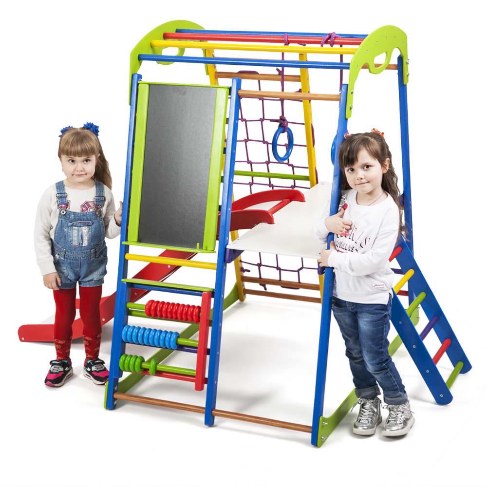 Детский спортивный комплекс для дома SportBaby SportWood Plus 3 (SportWood-Plus-3-4)