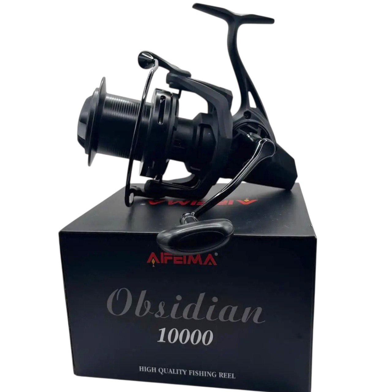 Катушка карповая Feima Obsidian 10000 суперсильная 6+1 подшипник передний фрикцион 12 кг (209890858) - фото 2 Катушка карповая Feima Obsidian 10000 суперсильная 6+1 подшипник передний фрикцион 12 кг (209890858) - фото 2