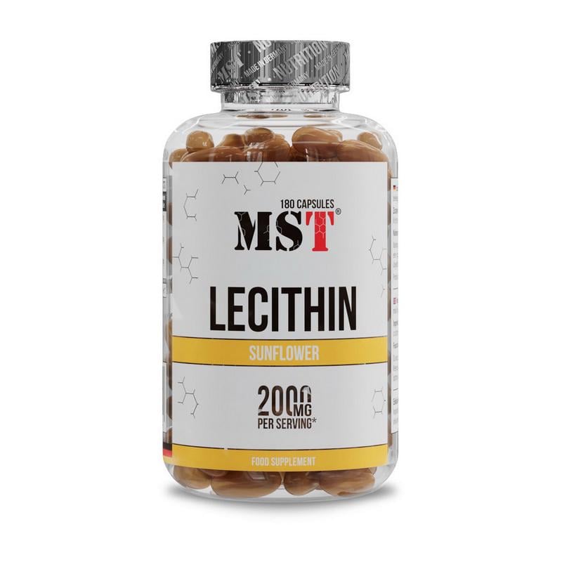 Лецитин соняшниковий без сої MST Sunflower Lecithin 2000 mg 180 капс.