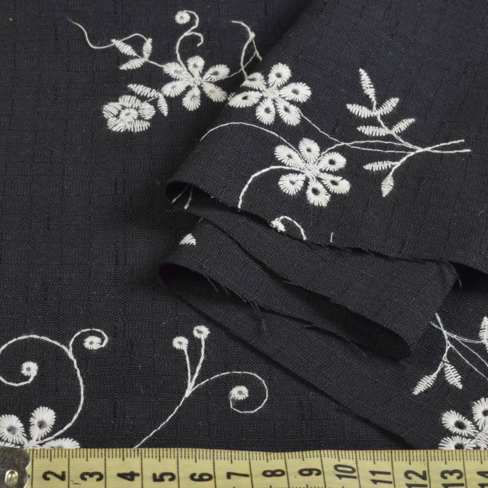 Тканина льон костюмний ширина 140 см Чорний (12607.001) - фото 3 Тканина льон костюмний ширина 140 см Чорний (12607.001) - фото 3