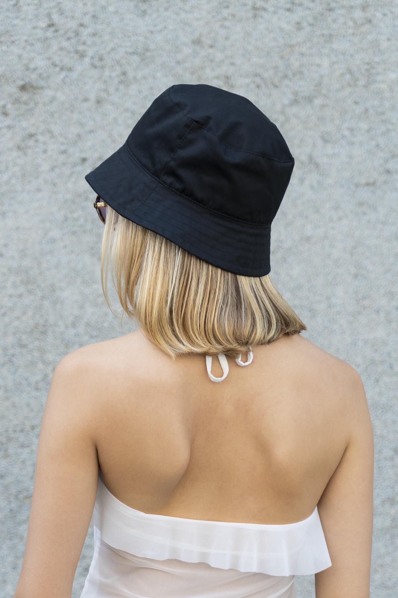 Панама женская базовая Without Basic однотонная летняя Черный (М8049923) - фото 2 Панама женская базовая Without Basic однотонная летняя Черный (М8049923) - фото 2