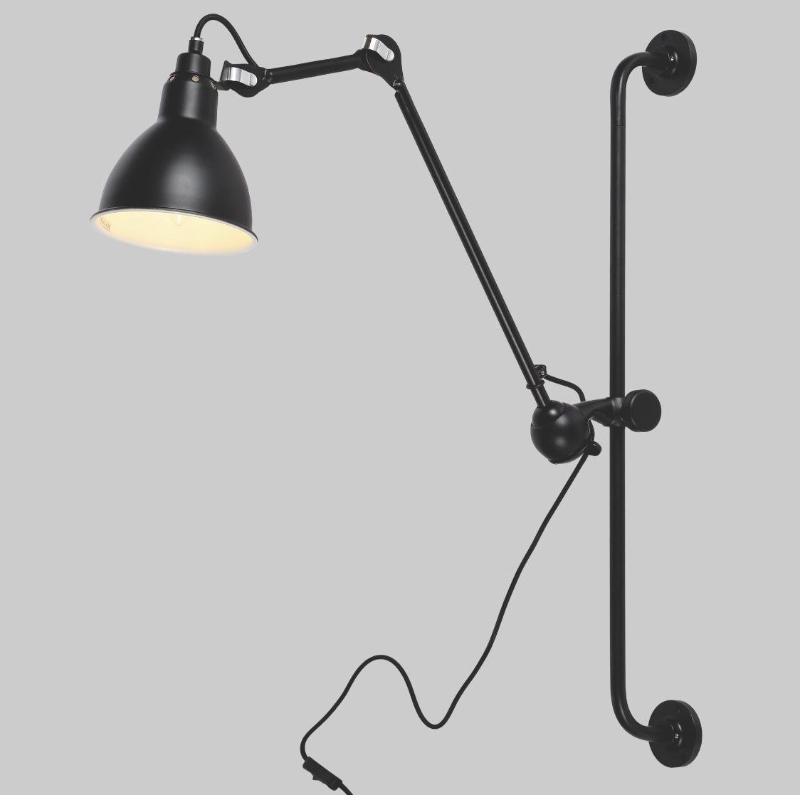 Бра с регулированием высоты Черный (56-PR5516-1 BK)
