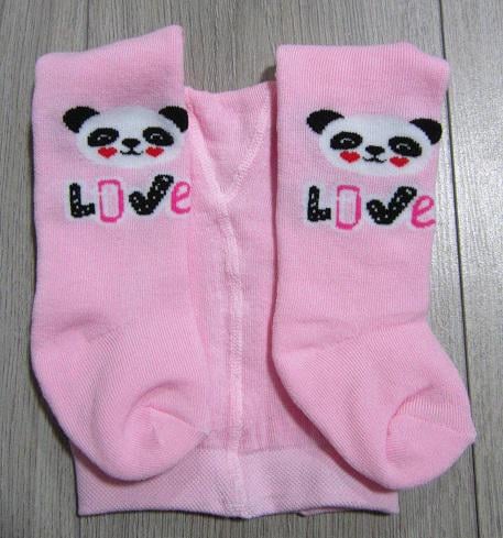 Колготки детские махровые Олми 1011м панда love 064 р. 10 68-74 см Розовый (65577)