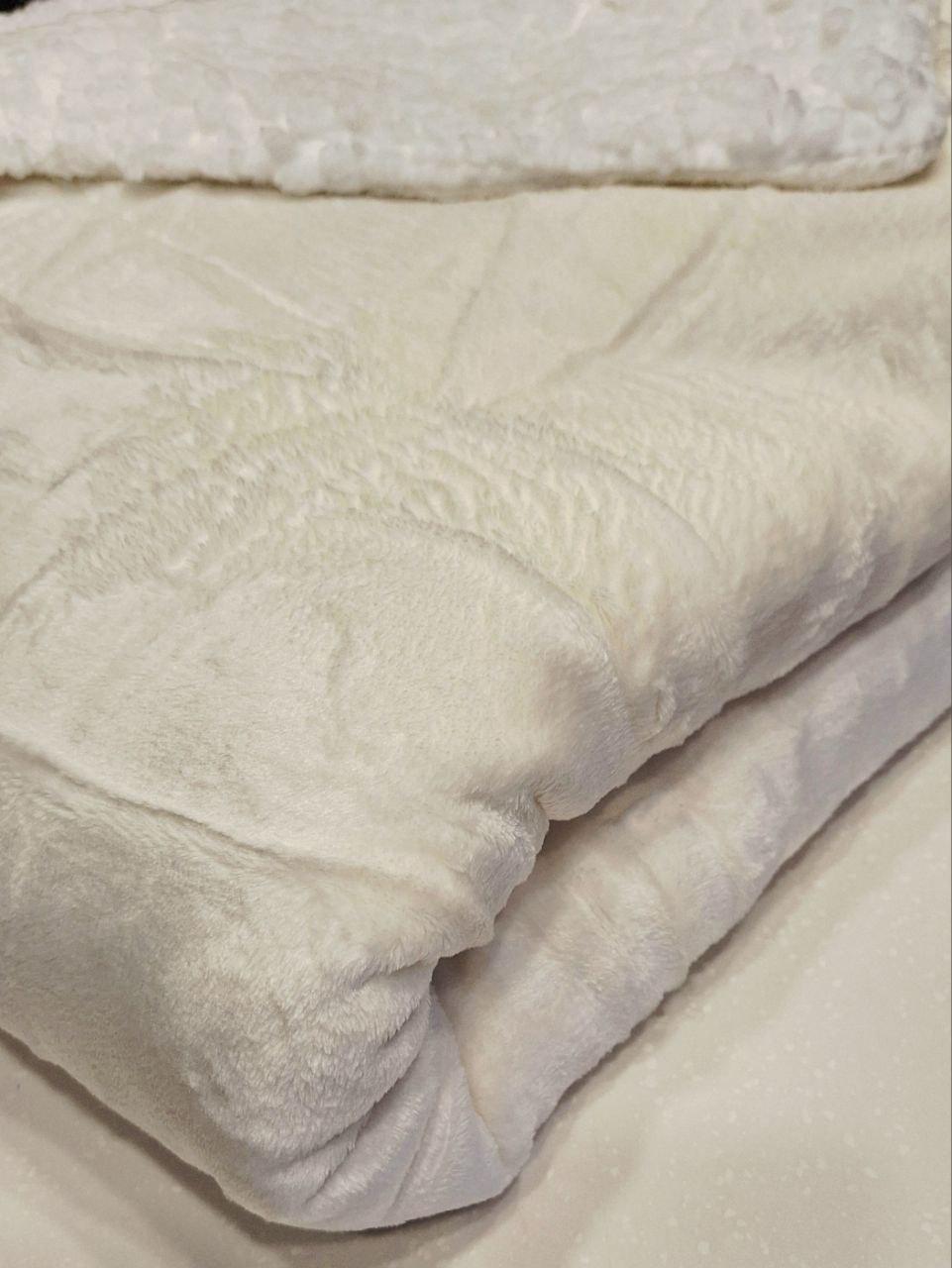 Плед двухсторонний MIULEE на овчине 150x200 см Молочно-белый (1700) - фото 3 Плед двухсторонний MIULEE на овчине 150x200 см Молочно-белый (1700) - фото 3