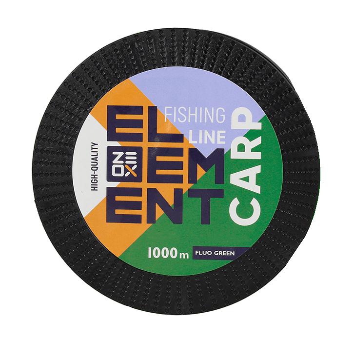 Волосінь Zeox Element Carp Line 1000 м 0,405 мм Fluo Green (1892331795)