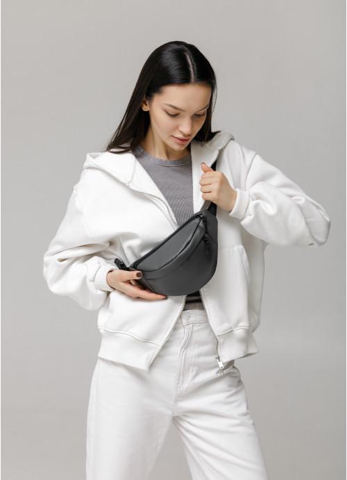 Поясная женская сумка Sambag экокожа/водостойкая Графитовый (2618897947) - фото 9 Поясная женская сумка Sambag экокожа/водостойкая Графитовый (2618897947) - фото 9