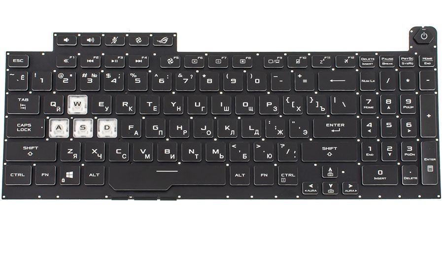 Клавиатура для ноутбука Asus G731GU Черный (169986)