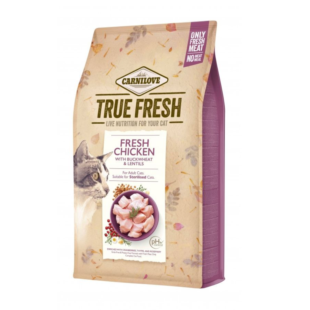 Корм сухой Carnilove True Fresh Cat Fresh Chicken для взрослых котов с курицей 4,8 кг Корм сухой Carnilove True Fresh Cat Fresh Chicken для взрослых котов с курицей 4,8 кг