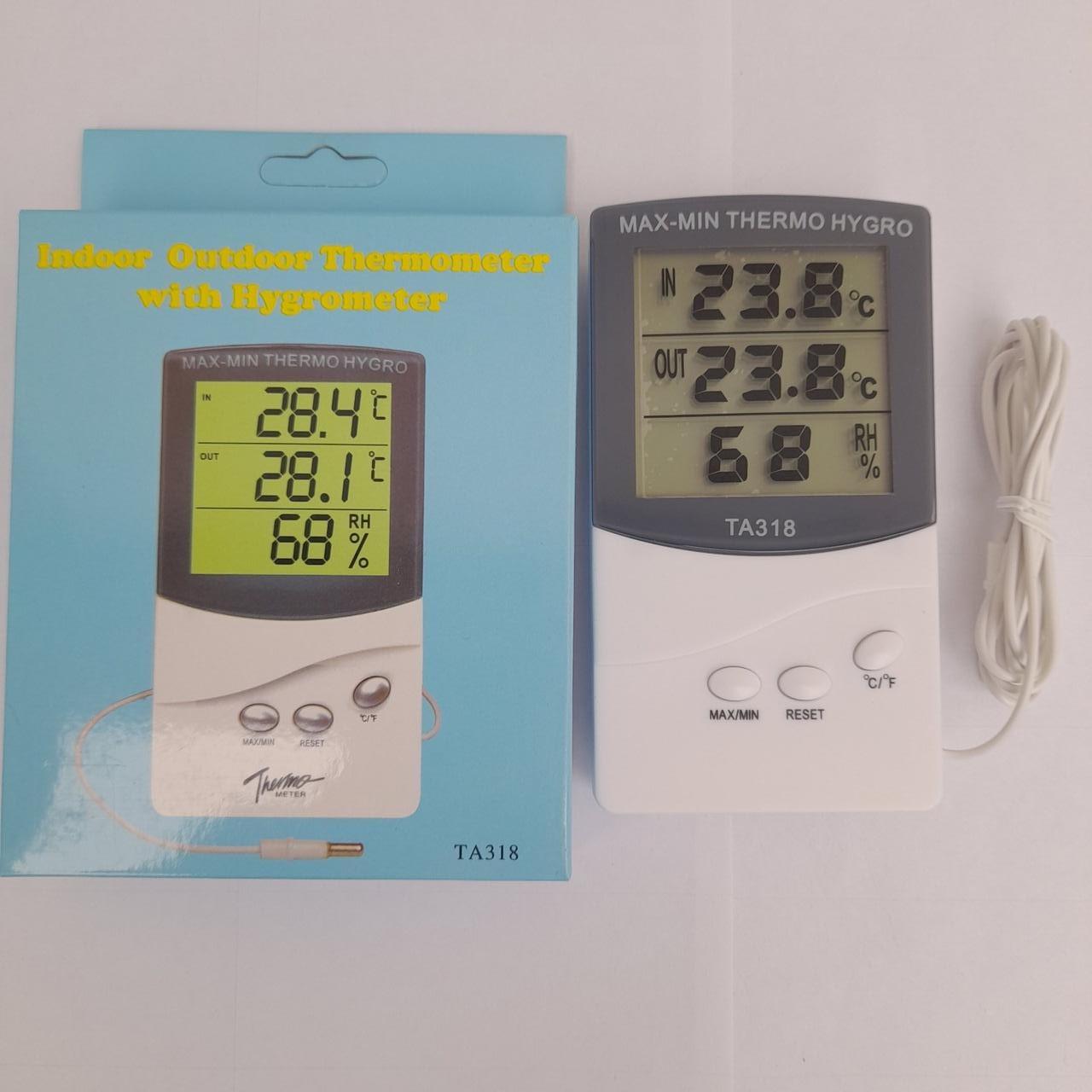 Термометр-гігрометр ТА318 з виносним датчиком 140 см Білий - фото 6 Термометр-гігрометр ТА318 з виносним датчиком 140 см Білий - фото 6