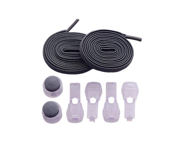 Шнурки еластичні із регульованою пряжкою без зав'язок 1 м Темно-сірий Шнурки еластичні із регульованою пряжкою без зав'язок 1 м Темно-сірий