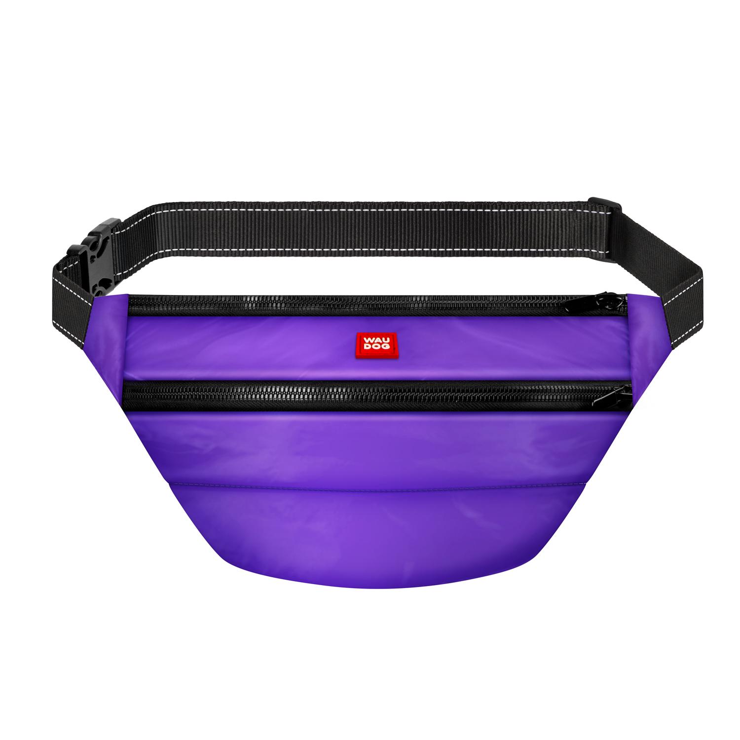 Поясная сумка бананка Waudog Family 33x17x10 см Purple (56899)