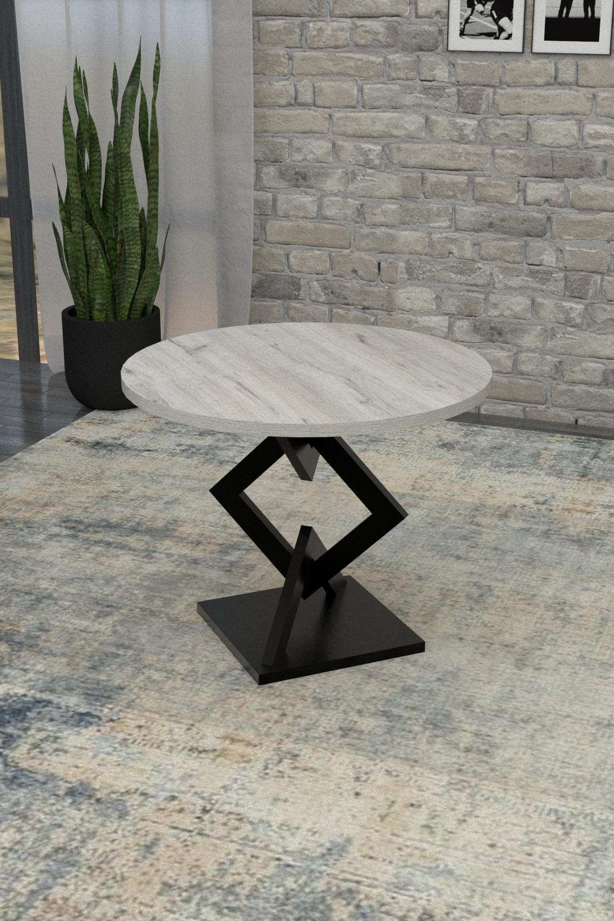 Журнальный столик EcoLoft Гелиос DSP-1132 в стиле лофт Дуб Кортона (23296877) - фото 3 Журнальный столик EcoLoft Гелиос DSP-1132 в стиле лофт Дуб Кортона (23296877) - фото 3