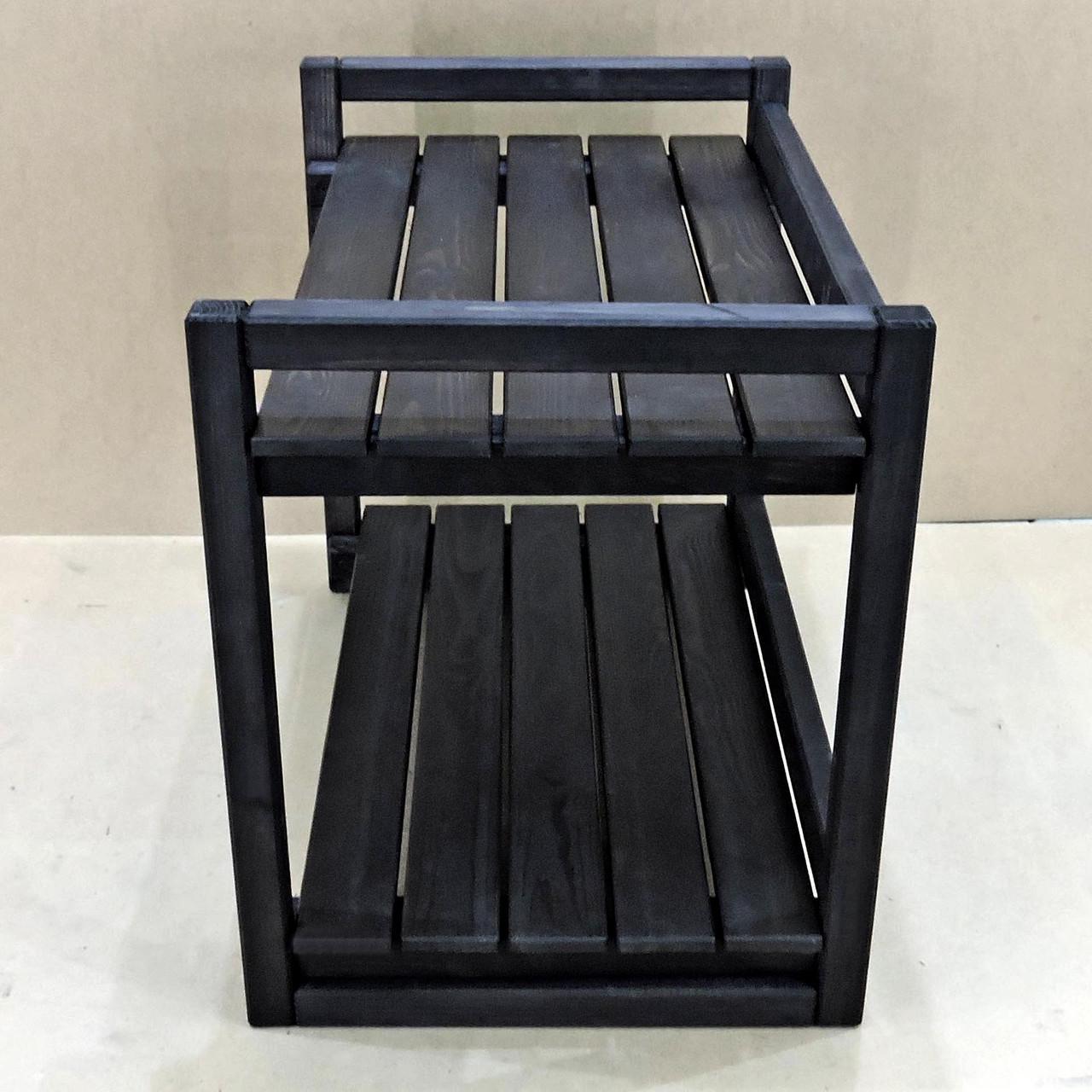 Стеллаж кухонный из дерева Фанбим 2 Венге (СТА-211312) - фото 3 Стеллаж кухонный из дерева Фанбим 2 Венге (СТА-211312) - фото 3