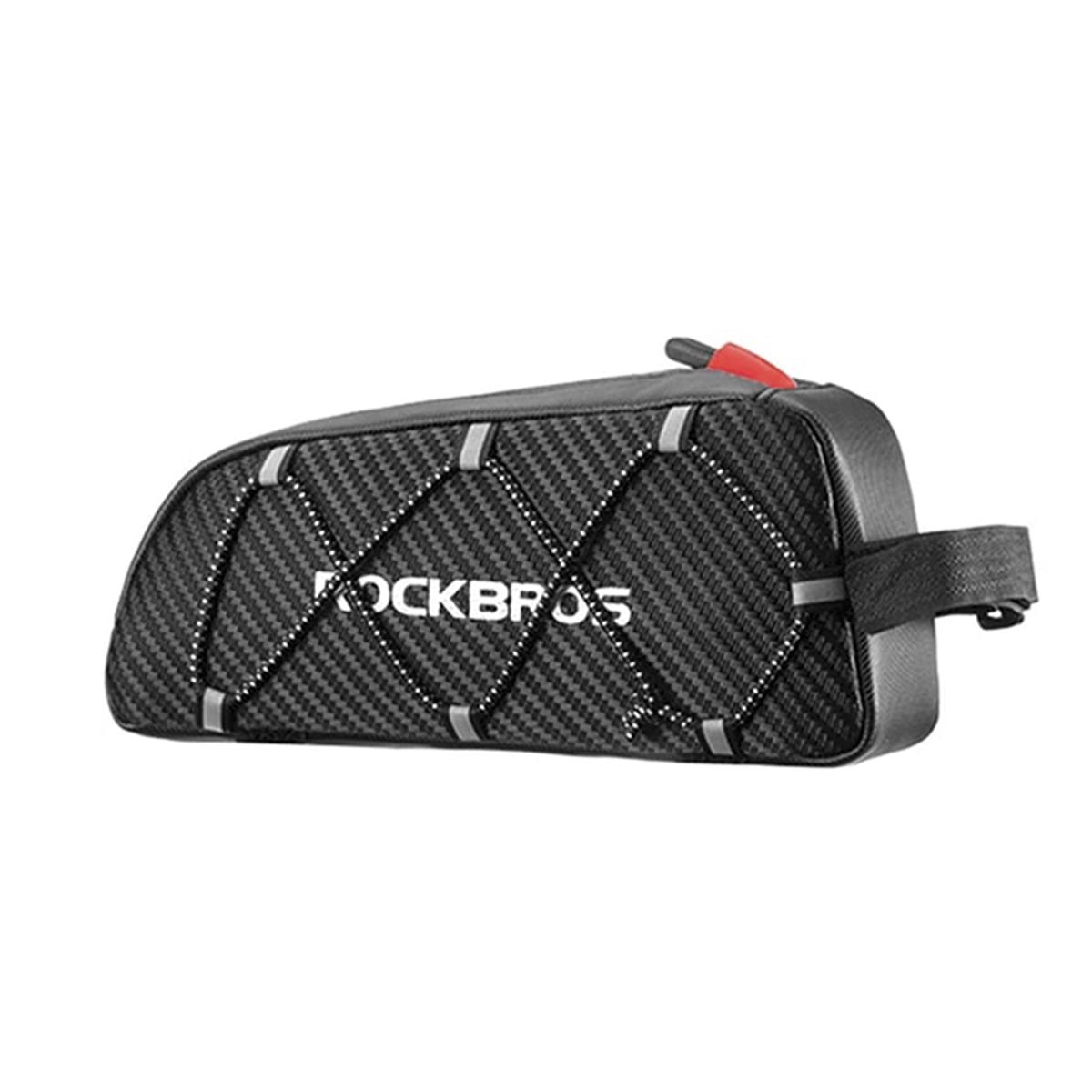 Велосумка на раму ROCKBROS 039BK велкро светоотражающая Черный (RB-039-2735)