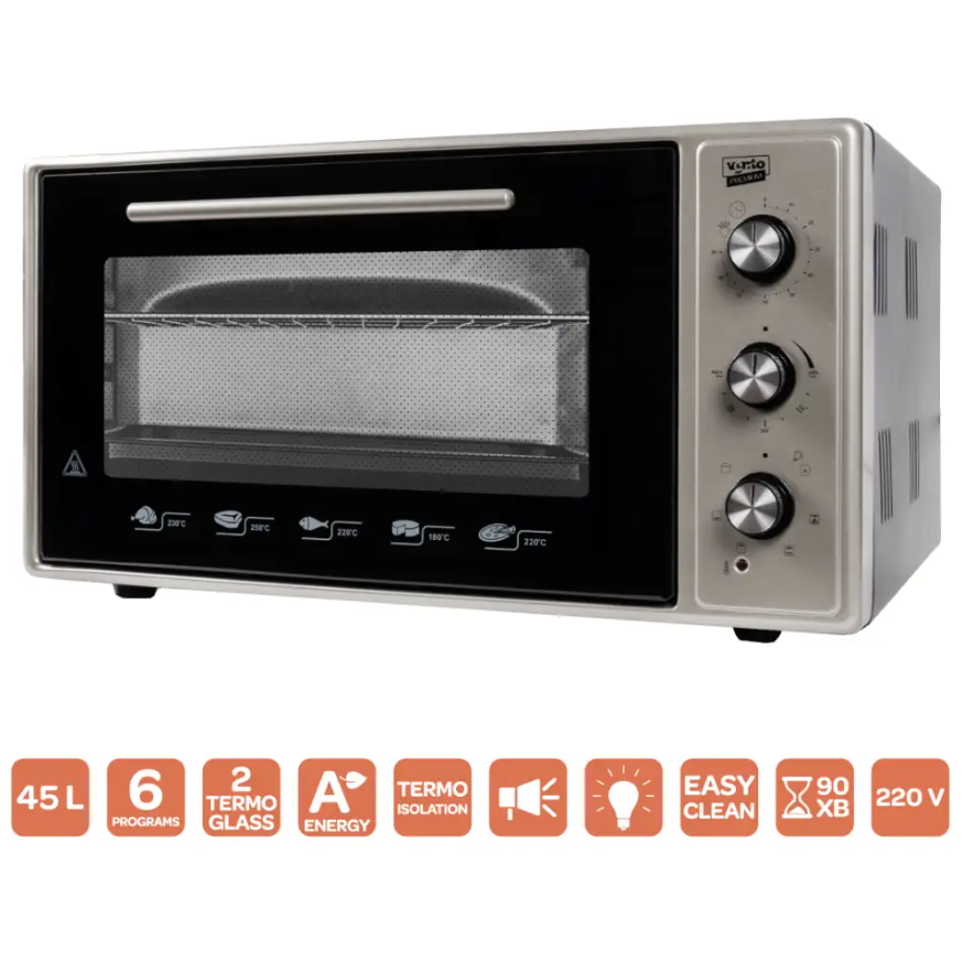 Електрична піч Ventolux NIKA 45 BK/X 2G - фото 10 Електрична піч Ventolux NIKA 45 BK/X 2G - фото 10