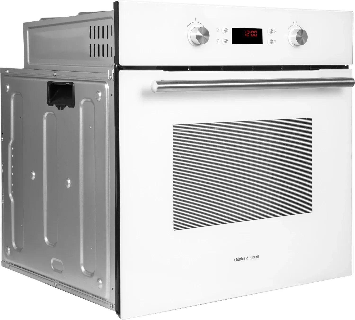 Духова шафа електрична Gunter&Hauer EOM 867 WH з грилем і конвекцією Білий