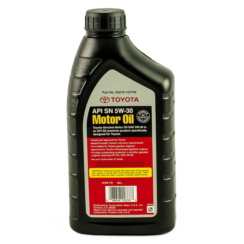 Моторное масло Toyota Motor Oil SM 5w-30 946 м л (00279-1QT5W) - фото 2