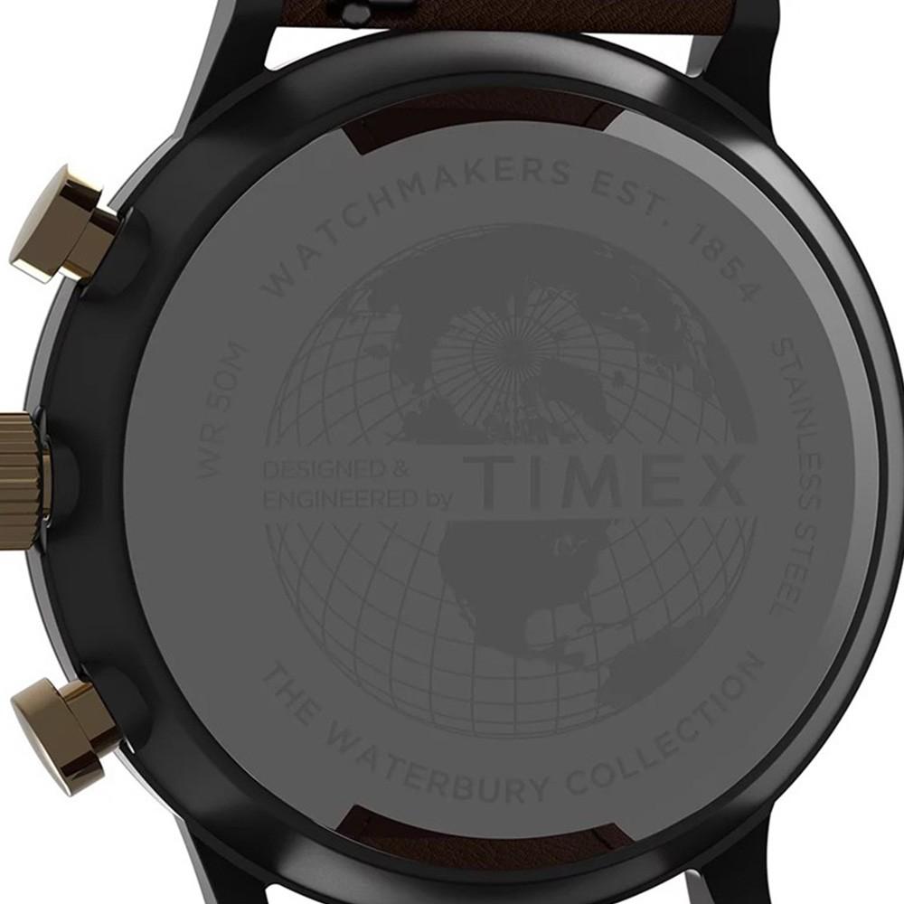 Наручные часы мужские Timex Waterbury Classic Chrono кварцевые Gray (Tx2u88200) - фото 5 Наручные часы мужские Timex Waterbury Classic Chrono кварцевые Gray (Tx2u88200) - фото 5