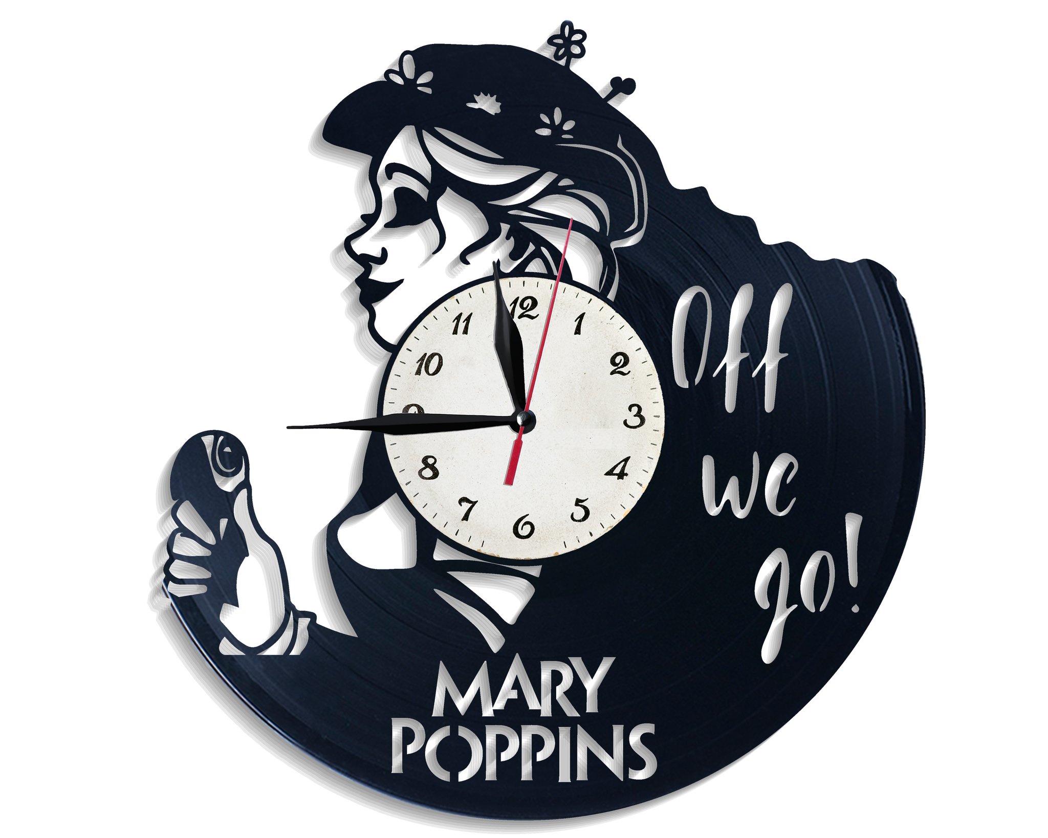 Часы настенные Мері Поппінс 2731 из виниловой пластинки