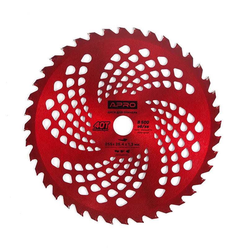 Диск для тримера Apro з твердосплавними напайками 40Т (830803)