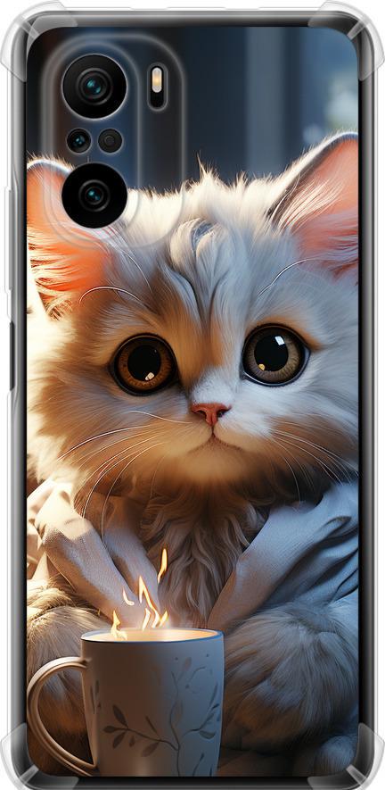 Чехол на Xiaomi Poco F3 White cat (5646sp-2280-42517) Чехол на Xiaomi Poco F3 White cat (5646sp-2280-42517)