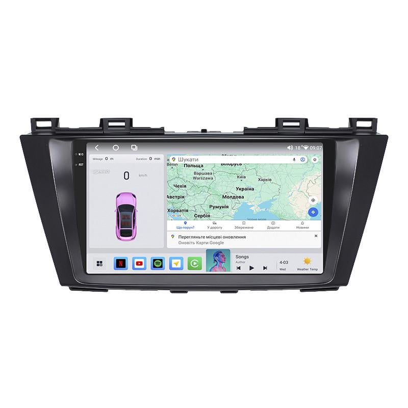 Автомагнитола штатная Lesko 4G/QLED/360°/CarPlay/GPS/Wi-Fi для Mazda Premacy III CW 2010-2017 4/64Gb 9" (2352575920)