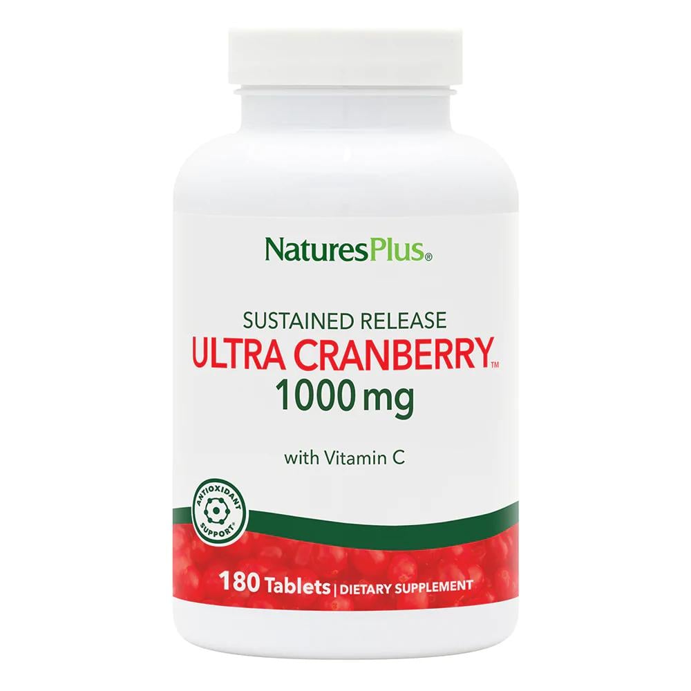 Натуральна добавка Natures Plus Ultra Cranberry 1000 180 таб. (9464)