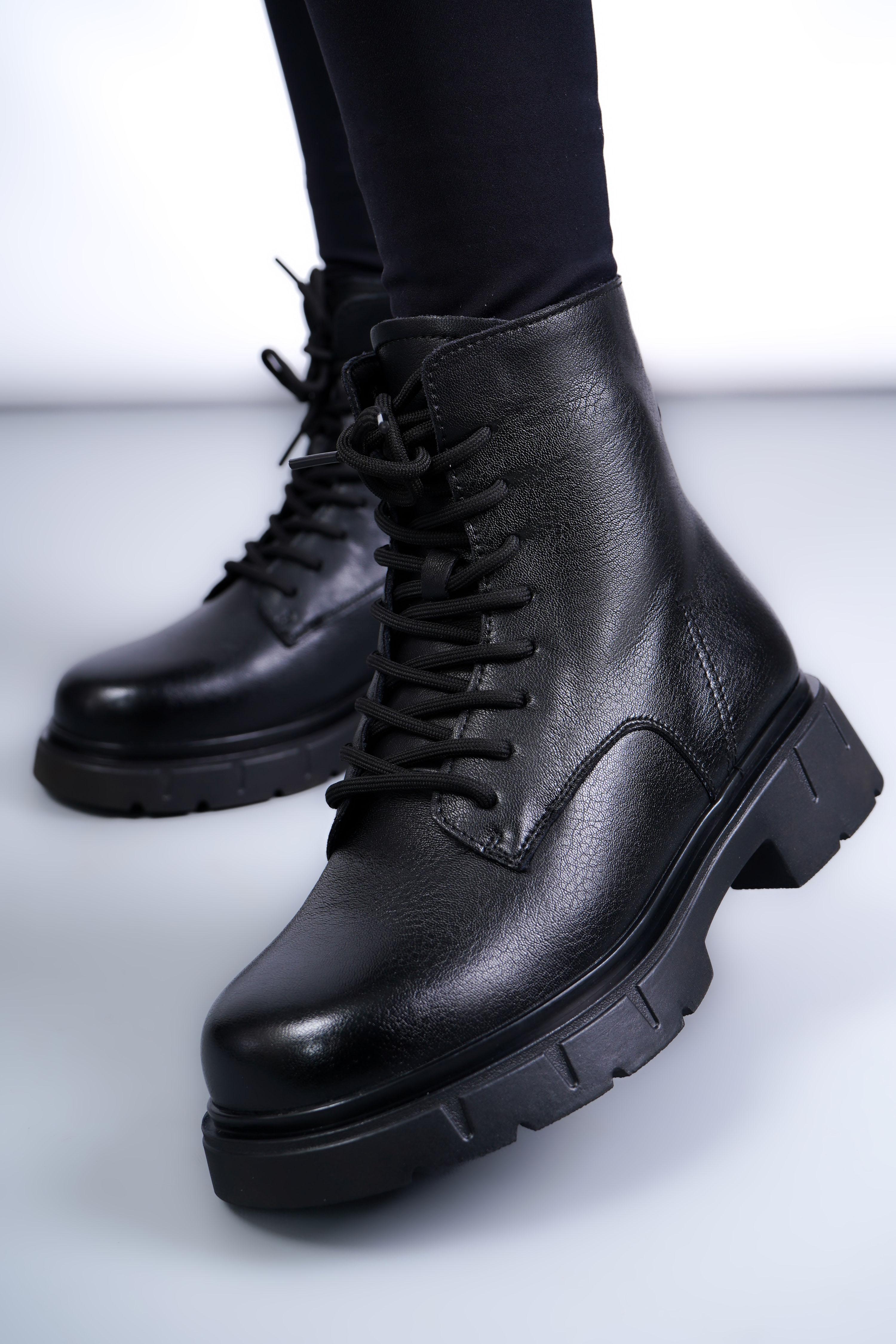 Ботинки женские Where Uwear AS872-L891-B1ZM 346631 натуральная кожа р. 36 Черный (346631_36)