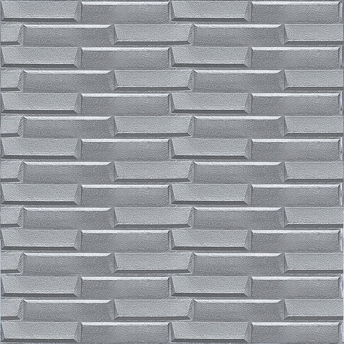 3D-панель Sticker Wall SW-00000217 самоклеящаяся 770х700х5 мм Серебрянный (1294048791)