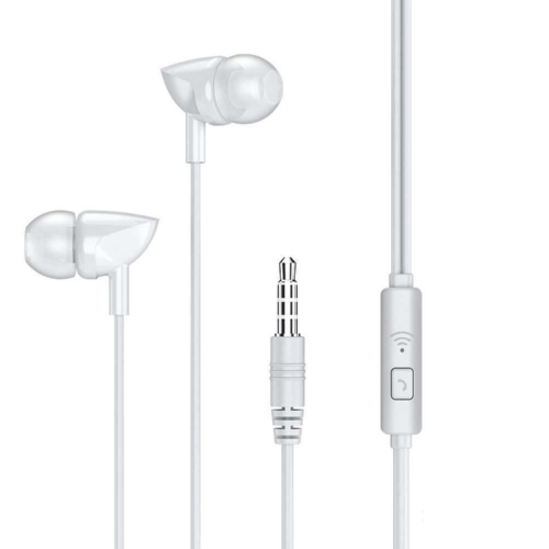 Наушники REMAX with mic Wired Earphone RW-106 HD Mic 3.5 мм white