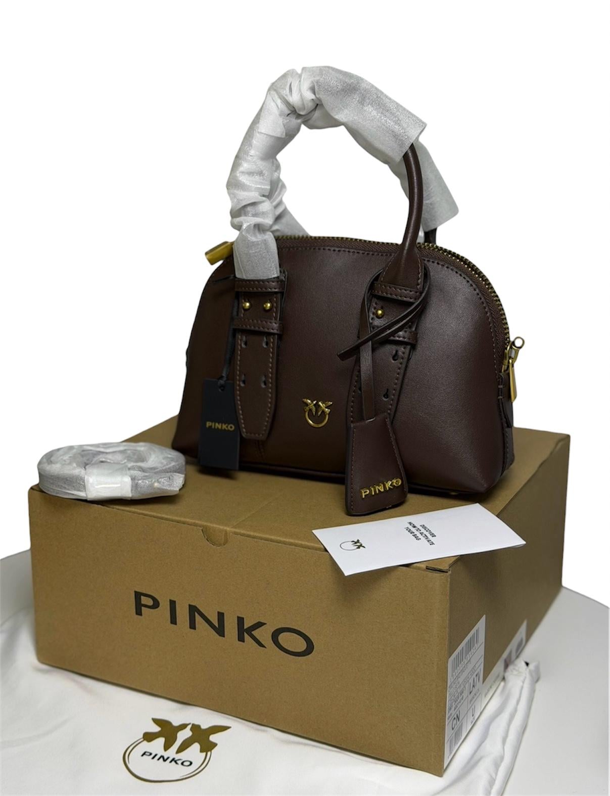 Сумка женская Pinko Bowling Bag Zip Mini 105333 Brown (5621133) Сумка женская Pinko Bowling Bag Zip Mini 105333 Brown (5621133)