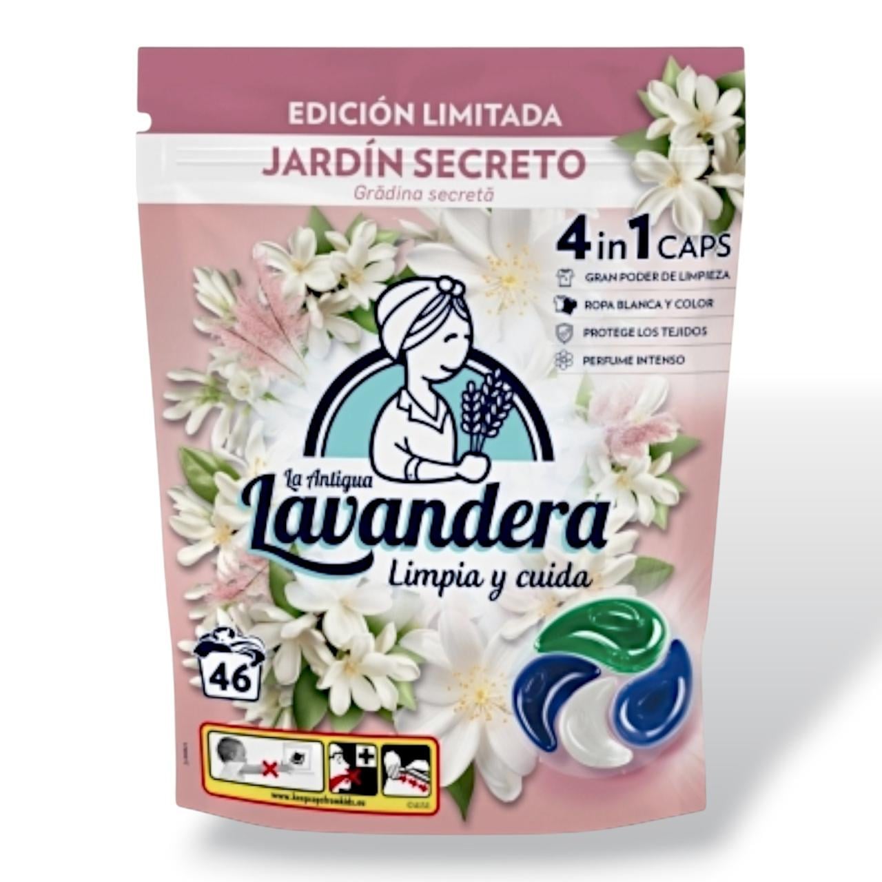 Капсулы универсальные для стирки Lavandera 4в1 Jardin 46 шт.