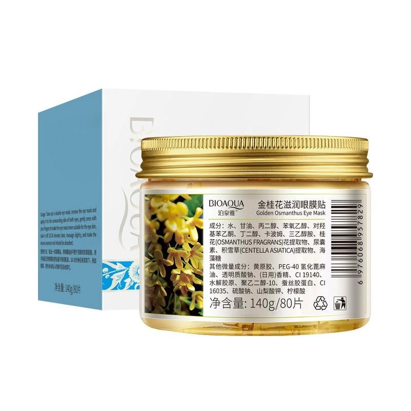 Патчі-маска під очі Bioaqua Golden Osmanthus Eye Mask з золотим османтусом 80 шт. (38310110)