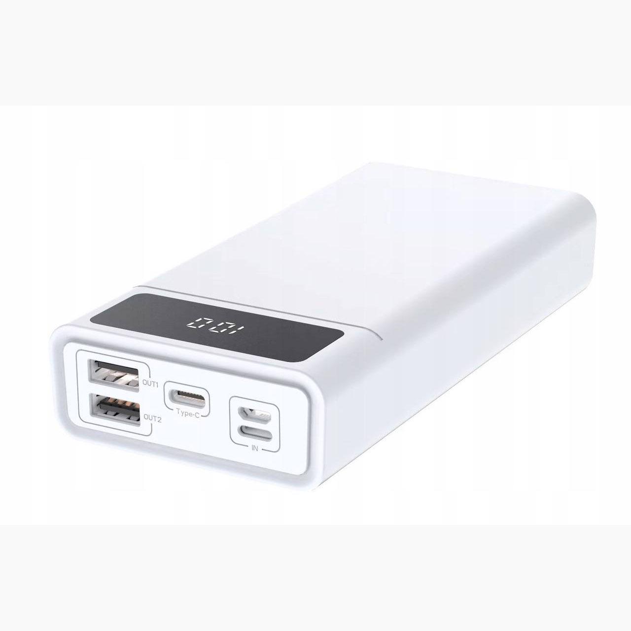 Повербанк BLOW 40000 mAh 2xUSB USB-C QC 3.0 PD 20 W White - фото 11