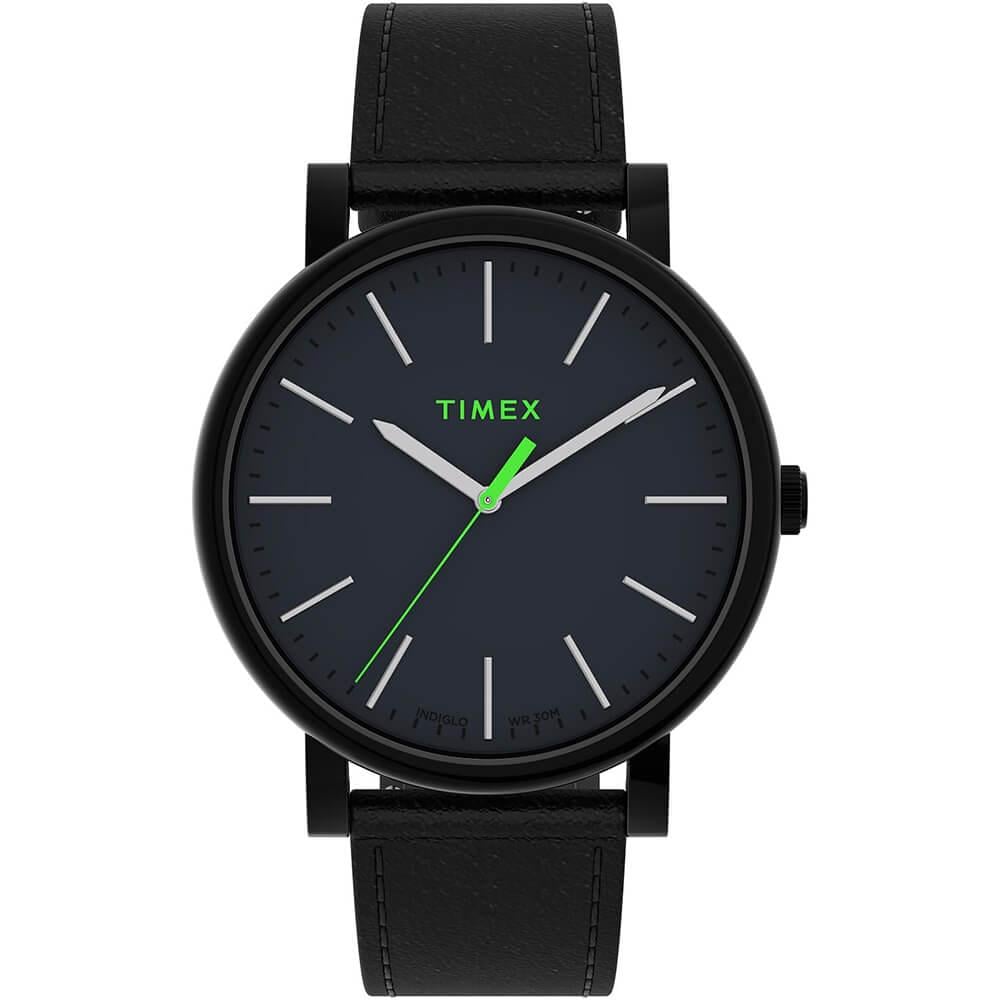 Наручний годинник чоловічий Timex s Oversized кварцевий Black (Tx2u05700)