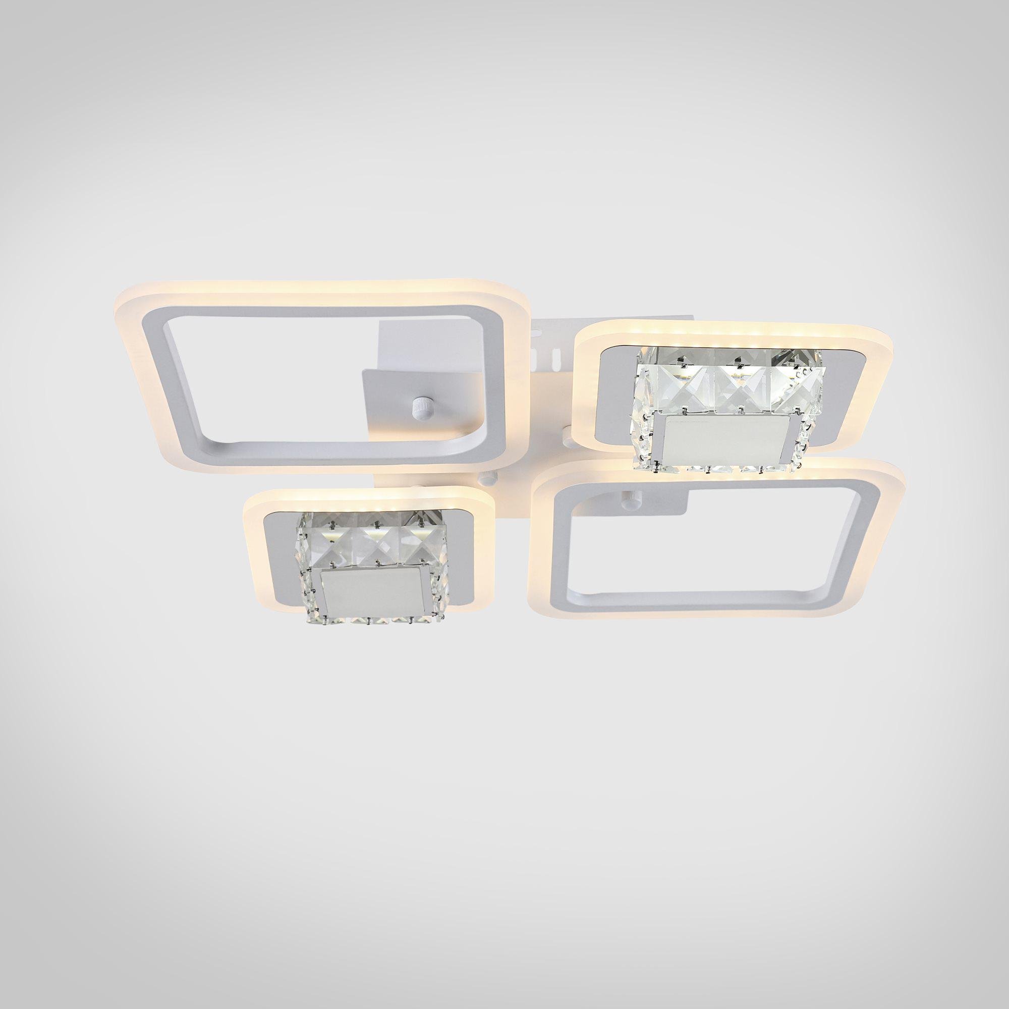 Люстра светодиодная акриловая Valeso V K28917-2 2 ​​WT с пультом