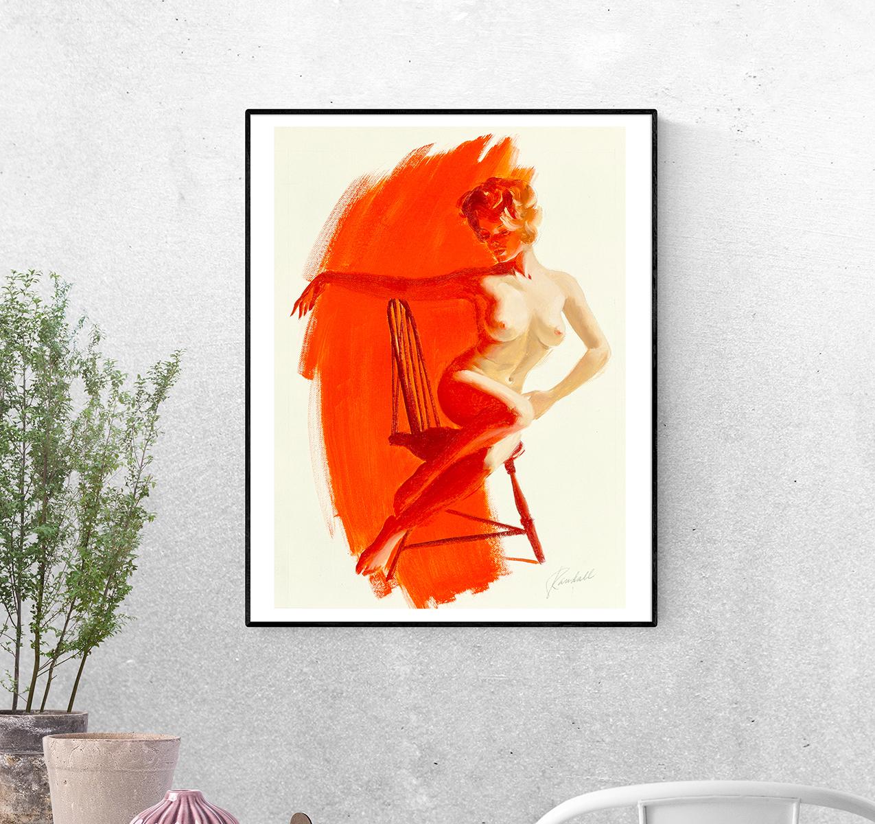 Постер Модель ню формат А-5 (pin_up010049_Poster)