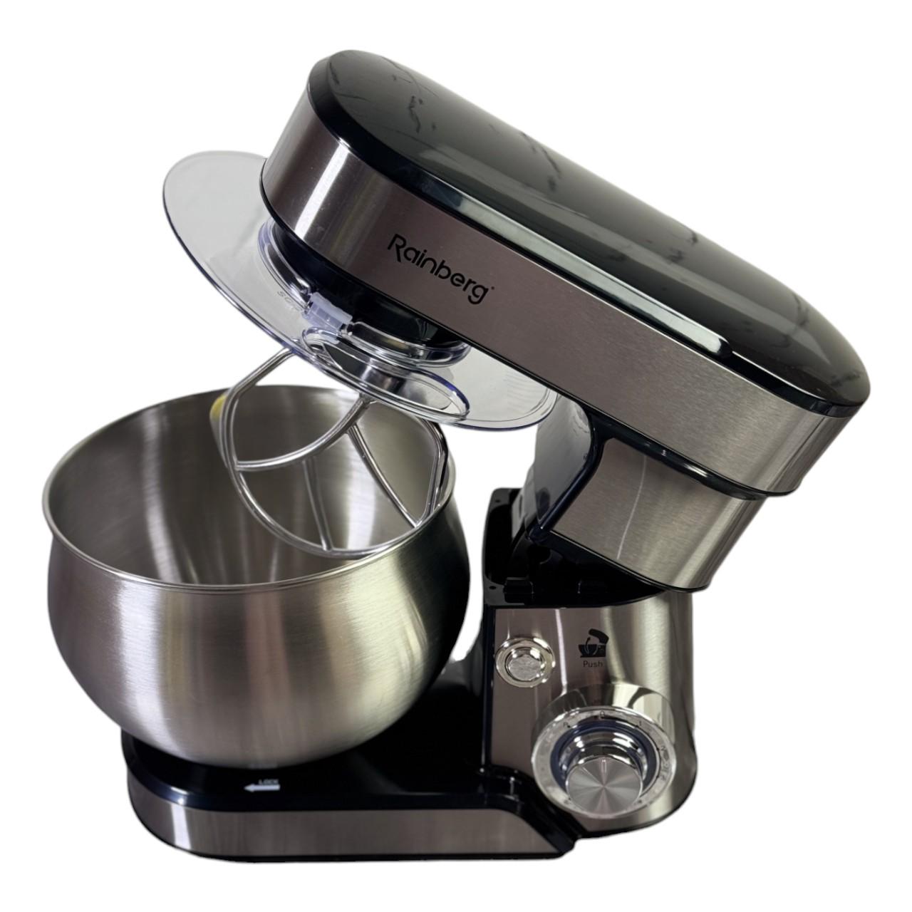 Кухонний комбайн-тістоміс Rainberg RB-8086 з вінчиками для взбивання та гаком для тіста 3800 Вт 5 л (є288) - фото 6