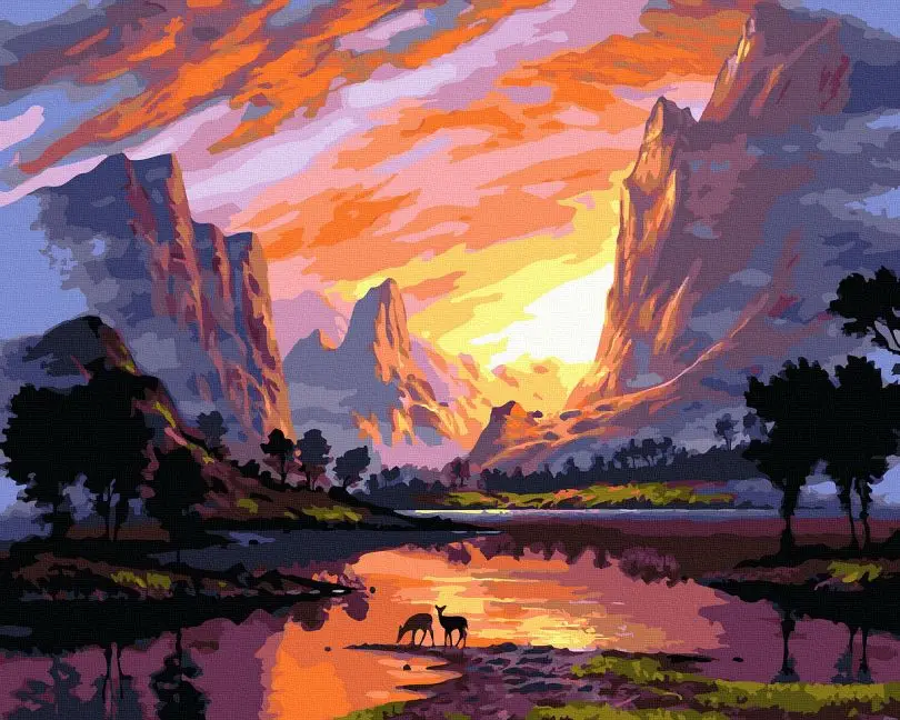 Картина по номерам Brushme Таинственный мир 40x50 см (BRM39797) Картина по номерам Brushme Таинственный мир 40x50 см (BRM39797)