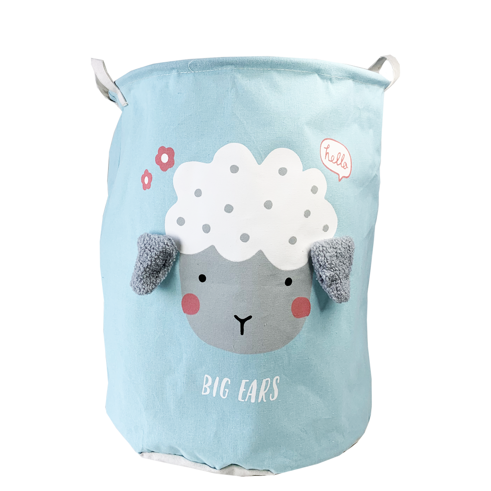 Корзина однотонная Овца 40x50 см Голубой (581)