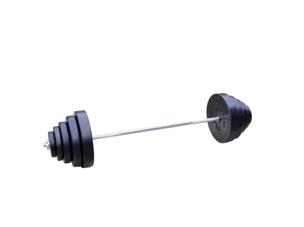 Штанга для жима на 75 кг с хромированным грифом и перчатками (2522948975)