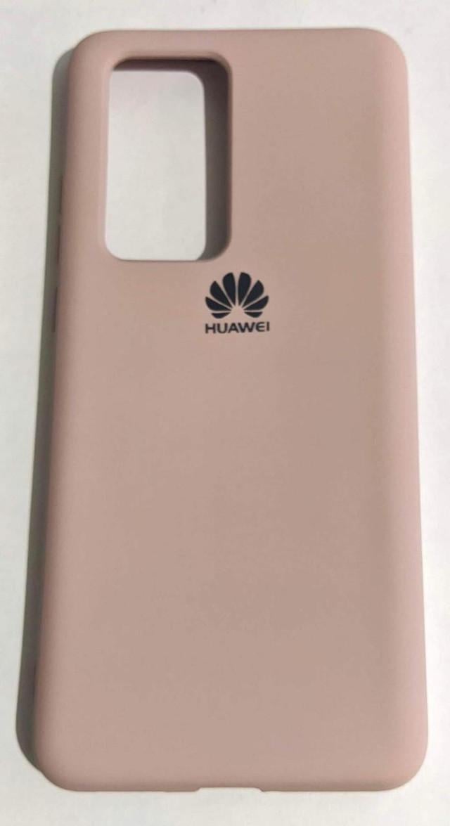 Чохол силіконовий Silicone Case для Huawei P40 Pro персиковий