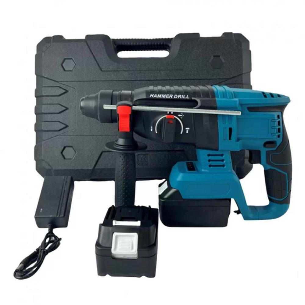 Перфоратор акумуляторний ударний безщітковий 2,5 Дж 3 режими роботи 2 акумулятори в комплекті (09026) - фото 5