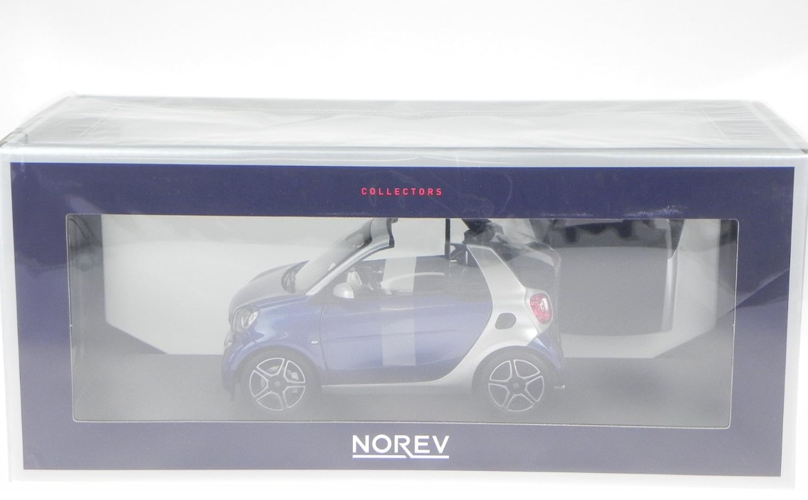 Модель автомобіля Norev SMART Fortwo A453 1:18 Blue/Silver (183438) - фото 5