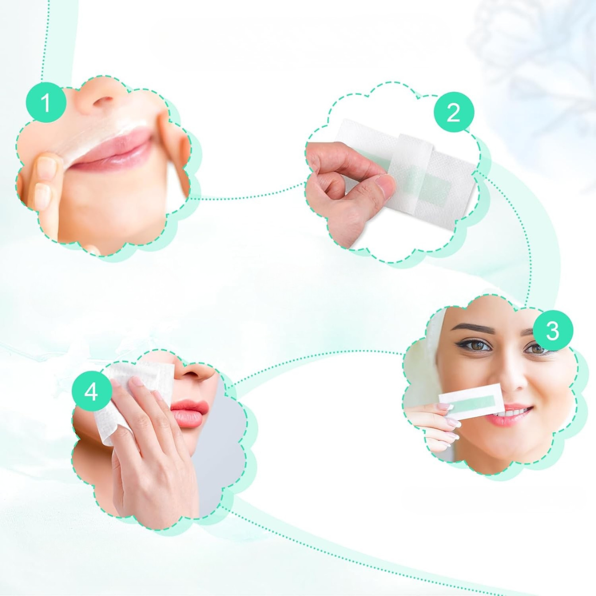 Воскові смужки для обличчя FacialStrips 10 шт. (2695) - фото 4